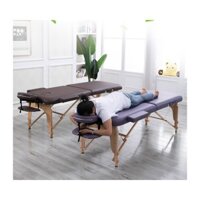Giường vật lý trị liệu - Gấp Gọn - Giường Massage Tại Nhà Gấp Gọn Chân Gỗ Tải Trọng 250Kg