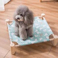 Giường Võng PET Q Gỗ Cao Cấp Thoáng Mát Cho Thú Cưng - Giường Võng Cho Chó Mèo