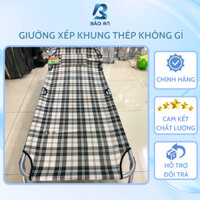 Giường xếp BẢO AN vải bạt Đài Loan, giường gấp bền đẹp tiện dụng, khung sơn tĩnh điện cao cấp BẢO HÀNH 1 năm