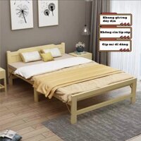 giường xếp đa năng gấp gọn gỗ thông - giường gấp gọn gỗ thông cao cấp - 80CM