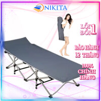 Giường xếp du lịch, Vải bạt, Có túi đeo du lịch - Hàng chính hãng NIKITA