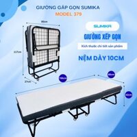 Giường xếp gấp gọn có nệm SUMIKA 379, rộng 80cm