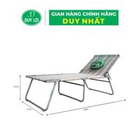 GIƯỜNG XẾP THÉP DUY LỢI CỠ LỚN CHÂN CAO - TẶNG 10 MÓC ÁO KÉP NHỰA CAO CẤP DUY LỢI