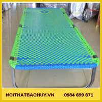 Giường xếp vải bố đài loan GBX01 sắt sơn tĩnh điện + dây bố