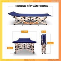 Giường xếp văn phòng ngủ trưa gấp gọn 71x190cm, khung thép chắc chắn - RE0205