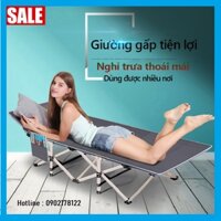 Giường xếp văn phòng ngủ trưa gấp gọn - Giường xếp đa năng - Ghế xếp khung chắc chắn 178x67 cm