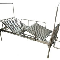 Giường Y Tế  2 Tay Quay inox