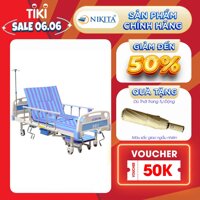 Giường y tế - DCN05 - Nâng đầu, nâng hạ chân, nghiêng trái phải, có chổ để bô - Chính hãng NIKITA