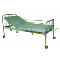 Giường y tế, giường bệnh nhân cơ, chất liệu Inox, 1 tay quay, có bô vệ sinh, cho người già, người bệnh MEDI-PROCARE MP-BED-MI1