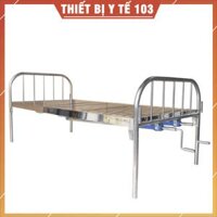 Giường Y Tế – Giường Bệnh Nhân Inox 2 Tay Quay – Nâng Đầu, Nâng Chân