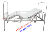 Giường y tế inox 2 tay quay