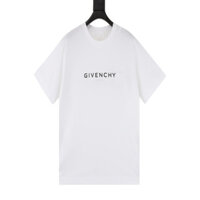 Givenchy2509 Mặt Trước Ngược logo Áo Thun Tay Ngắn Đẹp Trai
