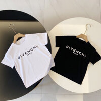 Givenchy2561 Áo Thun Trẻ Em Nam Nữ Bé Tay Ngắn Top In Chữ Thể Thao Cotton Top Phong Cách Hợp Thời Trang