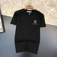 Givenchy6571 Áo thun cổ tròn in hình phong cách mới dành cho nam nữ dáng rộng