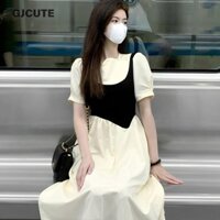 Gjcute Đầm Hai Mảnh Phối Ngọt Ngào Đa Năng Cho Trẻ Em Mùa Hè WTD