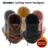 Gjcute Lông Cừu Cực Cao Balaclava Trượt Tuyết Mùa Đông Chống Gió Mũ Đi Xe Đạp Ngoài Trời Dành Cho Nam Mặt nạ Hood Beanies Nữ Sang Trọng Mũ Ấm WTD