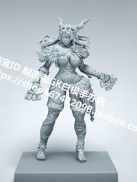 [Gk] 50mm Death Country Vẻ đẹp gợi cảm KD War Chess Original Huntress Nữ Hunter gk White Model Hình Y104