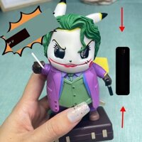 ℗✢✿GK chú hề Pikachu trang trí bàn làm việc phiên bản giới hạn mô hình làm bằng tay tượng xe đeo mặt nạ chiều cao 15 cm