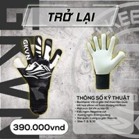 GKVN trở lại - Đen. Găng tay thủ môn giá rẻ, siêu dính.