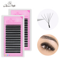Glamlash 6D-W Hình Nối Mi Mở Rộng Premade Âm Lượng Quạt Cỏ Ba Lá Phong Cách W Lông Mi Giả Chồn Mềm Mại Dễ Dàng Quạt Dụng Cụ Trang Điểm Tự Nhiên