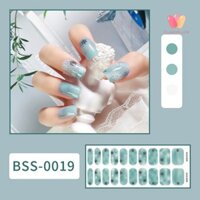 Glamorluxe-1 Bộ Dải Móng Tay Gel Bán Chữa Có Móng Tay Tập Tin Prep Pad Thanh Gỗ Tự Dính Lâu Dài Bóng UV / Đèn LED Móng Tay Full Nail Polish Sticker
