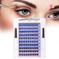 Glamorluxe-1 Bộ Lông Mi Nhân Tạo Lắp Hoàn Hảo Hiệu Ứng 3D Mềm Nóng Chảy Hình Đuôi Cá Trang Trí Mắt Sợi Hóa Học Cụm Lông Mi Giả Bộ Dành Cho Nữ