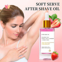 Glamorluxe- Chiết xuất trái cây sau khi cạo dầu dưỡng ẩm dâu tây sau khi cạo râu với chiết xuất vani Làm dịu tinh dầu mọc ngược cho nữ 40ml