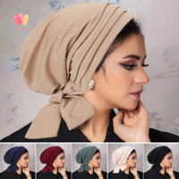 Glamorluxe- Mũ chống nắng nữ Đầu màu trơn Phong cách dân tộc Warp Quấn đầu chống trượt cho bệnh nhân hóa trị Một kích thước phù hợp với tất cả các loại hoàn hảo để đi bộ đường dài và du lịch Màu trơn của phụ nữ