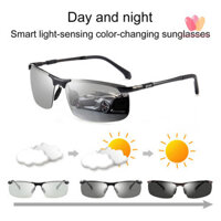 Glamorluxe-polarized Kính râm Burden-Free Thoải mái Mặc đổi màu thông minh Kính râm nam đẹp trai fo