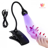 Glamorluxe-portable USB Nail Lamp Loại kẹp chuyên nghiệp Thiết kế khô nhanh Gel Nail Polish Máy sấy để sử dụng tại nhà Salon