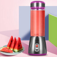 Glass Electrical Fruit Juicer Bottle Stainless Steel Juice Maker Machine Portable Blender Mixer