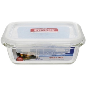 Hộp thủy tinh chịu nhiệt chữ nhật Lock&Lock LLG424 430ml