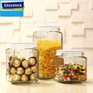 Hũ gia vị vuông cao Glasslock IP591 (IP-591)