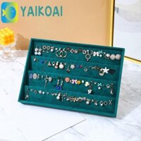 Glenes Nhung Khay Trang Sức, Nhẫn Bông Tai Hộp Bảo Quản Trang Sức, Vòng Tay Nhung Đơn Giản Bằng Gỗ Trang Sức Trưng Bày Giá Đỡ Trang Sức Lưu Trữ