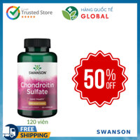 [Global] SWANSON CHONDROITIN SULFATE, 600mg, 120 viên, Hỗ trợ nuôi dưỡng sụn khớp khỏe mạnh, linh hoạt