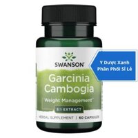 [Global] SWANSON GARCINIA CAMBOGIA, 60 viên, Viên uống hỗ trợ kiểm soát cân nặng cho người lớn của Mỹ