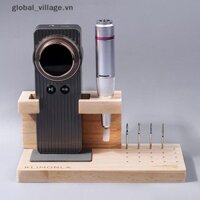 [Global _ village] 1 Mũi khoan móng tay Giá đỡ bằng gỗ, bền bỉ để huấn luyện móng tay Phụ kiện nghệ thuật làm móng DIY Hộp trưng bày dụng cụ làm móng tay [VN]