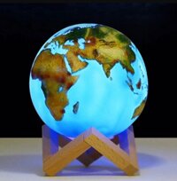Globe 3D touch LAMP - thắp sáng quả địa cầu USB