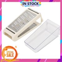 Globedealwin Cheese Grater 2-Sided Removable Container 22x13.5x8.5cm  Kitchen