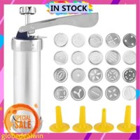 Globedealwin Cookies Press Maker Kit Biscuits Machine Bakeware With 20 GD