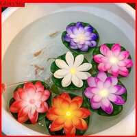 Glorystar 6 Chiếc Nước Nổi Đèn Lồng Đèn Hoa Sen Nổi Ngoài Trời Đèn LED Chống Nước Đèn Nến Điện Tử Để Cầu Nguyện