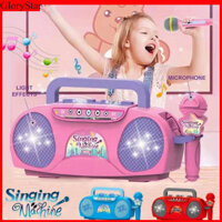 Glorystar Trẻ Em Micro Karaoke Máy Hát Đồ Chơi Giáo Dục Di Động Có Ánh Sáng Quà Tặng Sinh Nhật Cho Bé Trai Và Bé Gái