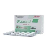 GLUCOFAST 500mg_MEBIPHAR_Metformin 500mg_Hộp/60V/16_điều trị tiểu đường type 2