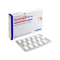 Glucophage metformin 1000mg ( hộp 2 vỉ x 15 viên )