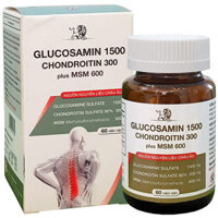 Glucosamin 1500 Chondroitin 300 Plus MSM 600, hỗ trợ tăng cường dịch khớp, giúp phục hồi mô sụn khớp