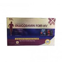 GLUCOSAMIN FORT – HV_USP_”Glucosamin sulfat natri clorid 500 mg Natri chondroitin sulfat 12,5 mg Vitamin D3 200 IU MSM 30 mg”_Hộp/100V_Hỗ trợ thoái hóa khớp gối