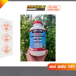 Thuốc bổ xương khớp Kirkland Signature Extra Strength Glucosamine HCI 1500mg With MSM 1500mg 375 viên
