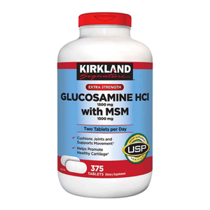Thuốc bổ xương khớp Kirkland Signature Extra Strength Glucosamine HCI 1500mg With MSM 1500mg 375 viên
