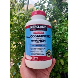 Thuốc bổ xương khớp Kirkland Signature Extra Strength Glucosamine HCI 1500mg With MSM 1500mg 375 viên