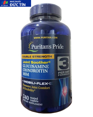 Viên uống hỗ trợ xương khớp Glucosamin Chondroitin MSM Puritan's Pride - 240 viên